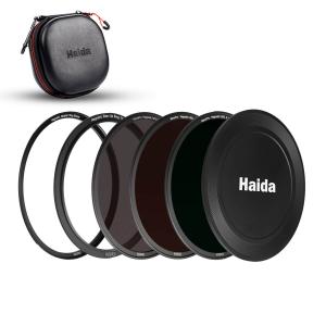  Haida 77-82mm Magnetiskt ND-filterpaket ND8 ND64 ND1000 & filterväska