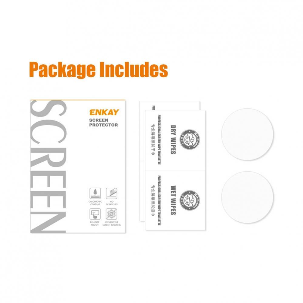 Displayskydd 2st för Galaxy Watch 4 Classic 46mm av härdat glas