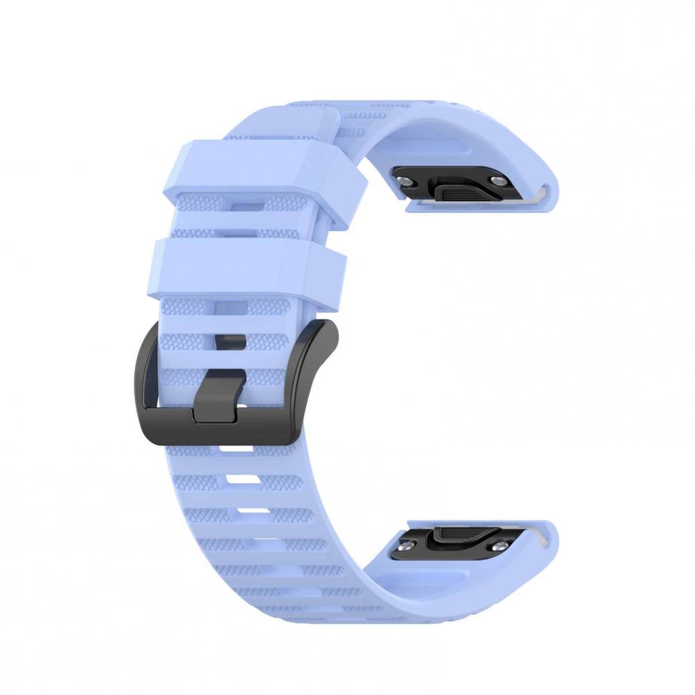 Silikonarmband Ljusblå för Garmin Fenix 5X/6X/7X 26mm