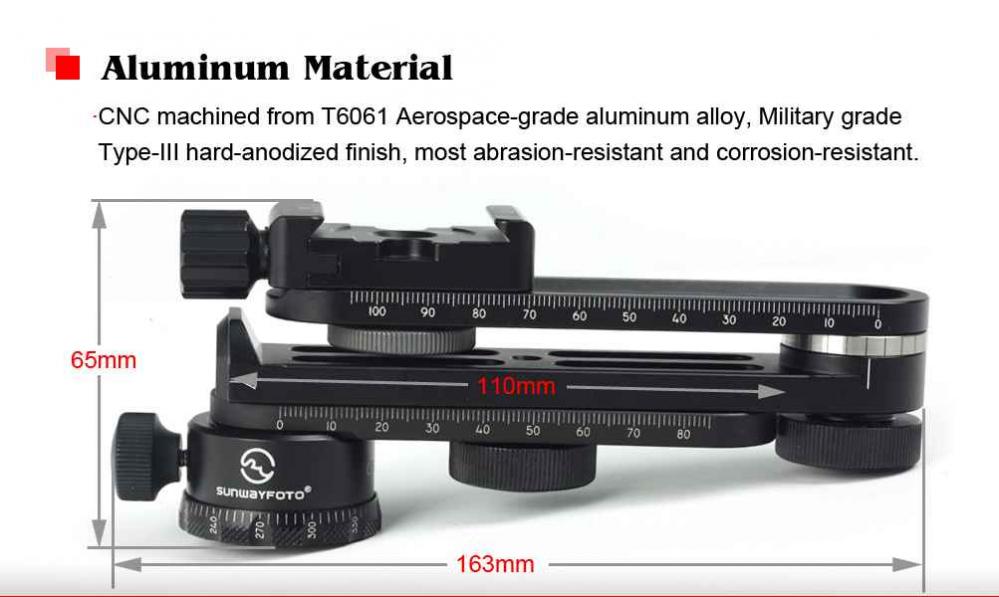  Sunwayfoto CR-30C Panorama-Kit mini med Arca Swiss fste