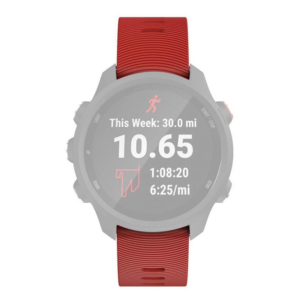 Silikonarmband Röd för Garmin Forerunner 245/645