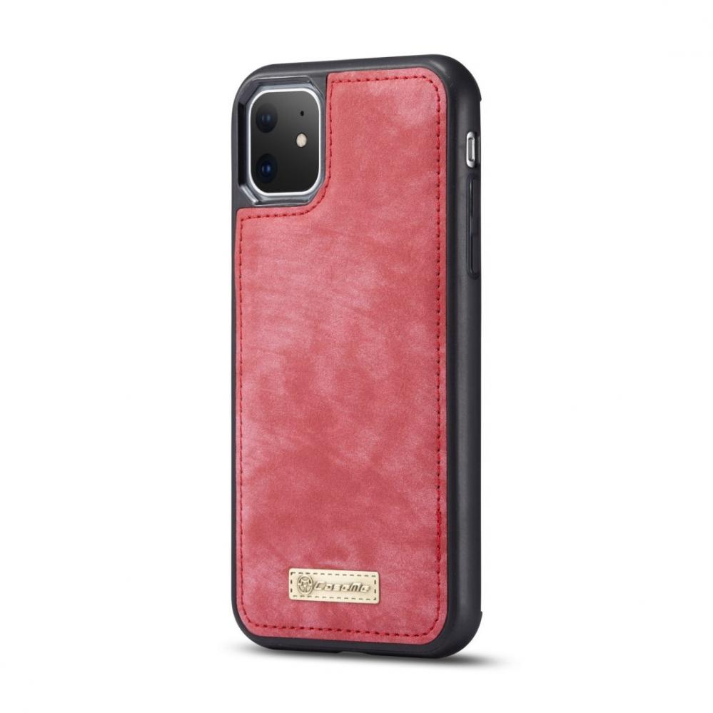 Plånboksfodral med magnetskal för iPhone 11 Röd - CaseMe