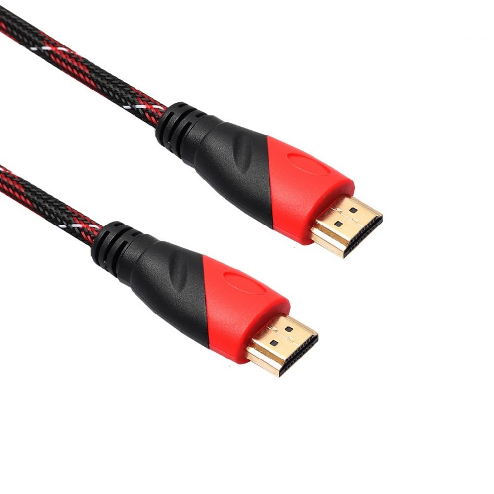  HDMI-kabel nylonflätad 5.0 meter vers.1.4