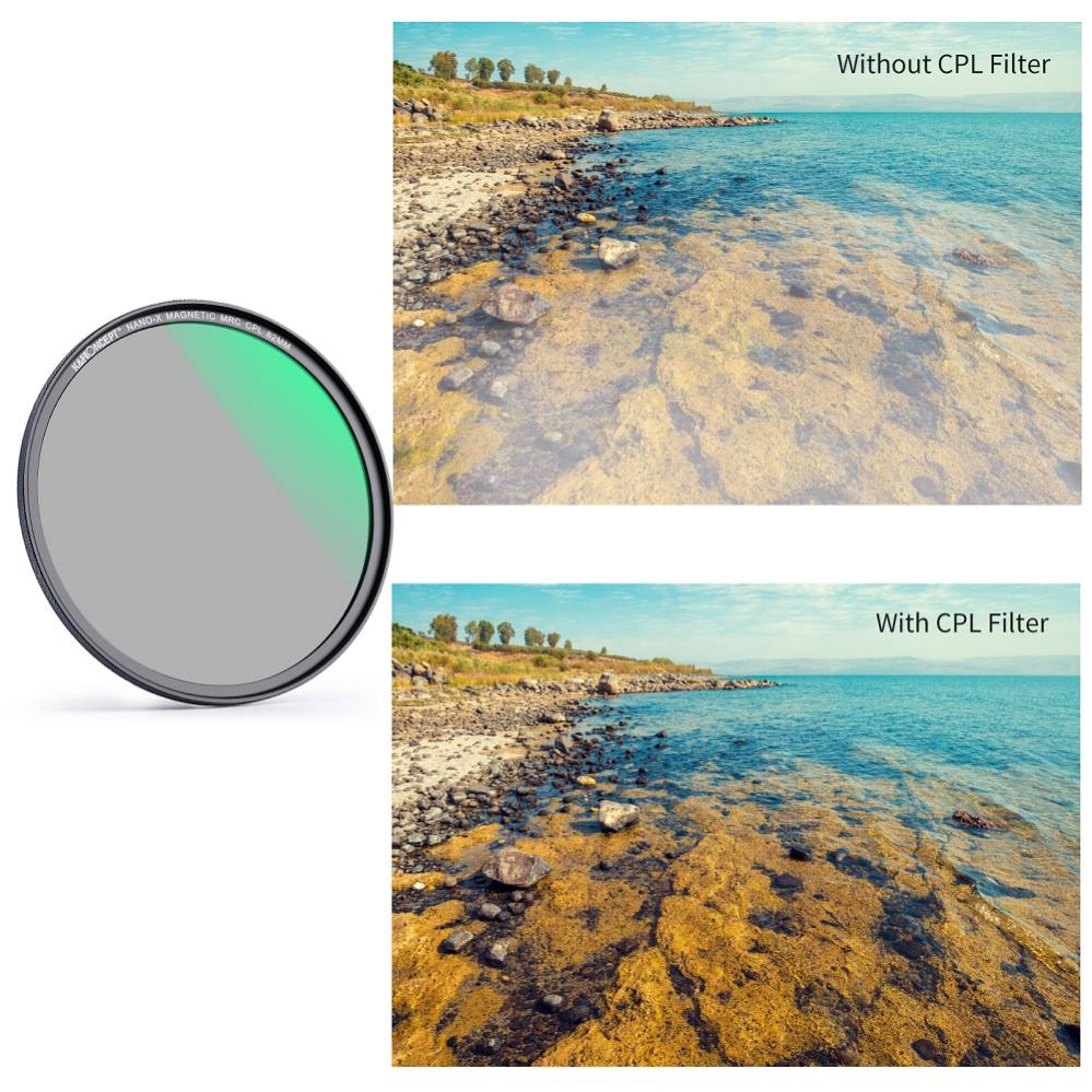 K&F Concept Magnetisk Filter-Kit ND1000 CPL UV & filterväska