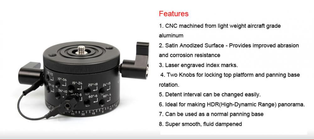 Sunwayfoto DDP-64M Panorama Indexeringsrotator