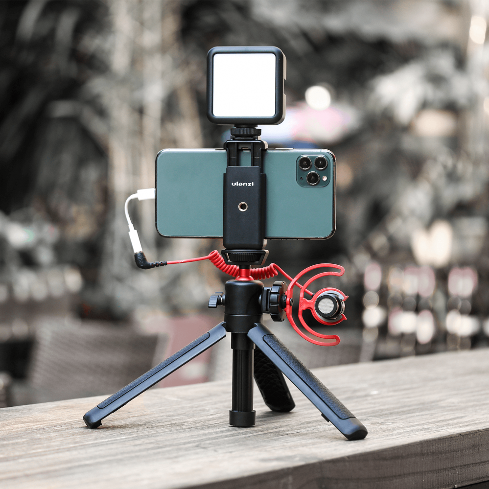  Ulanzi Ministativ & Selfie 2-i-1-paket med blixtsko-fäste