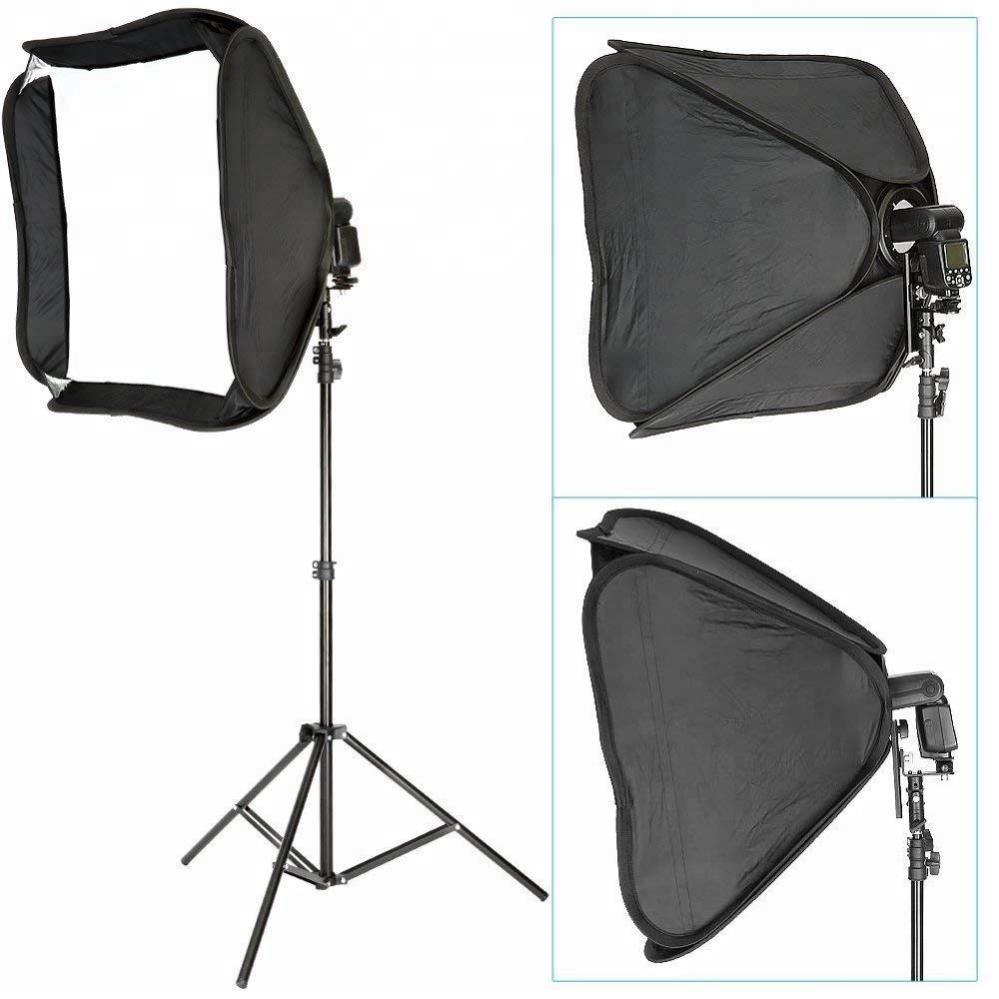 Portabel softbox med blixtfäste för speedlights