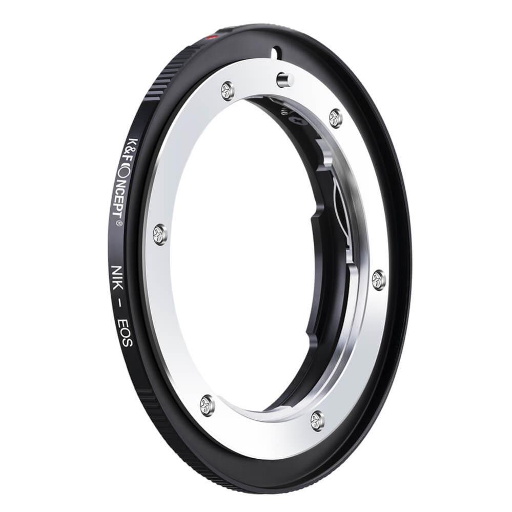 K&F Objektivadapter till Nikon F objektiv för Canon EOS kamerahus