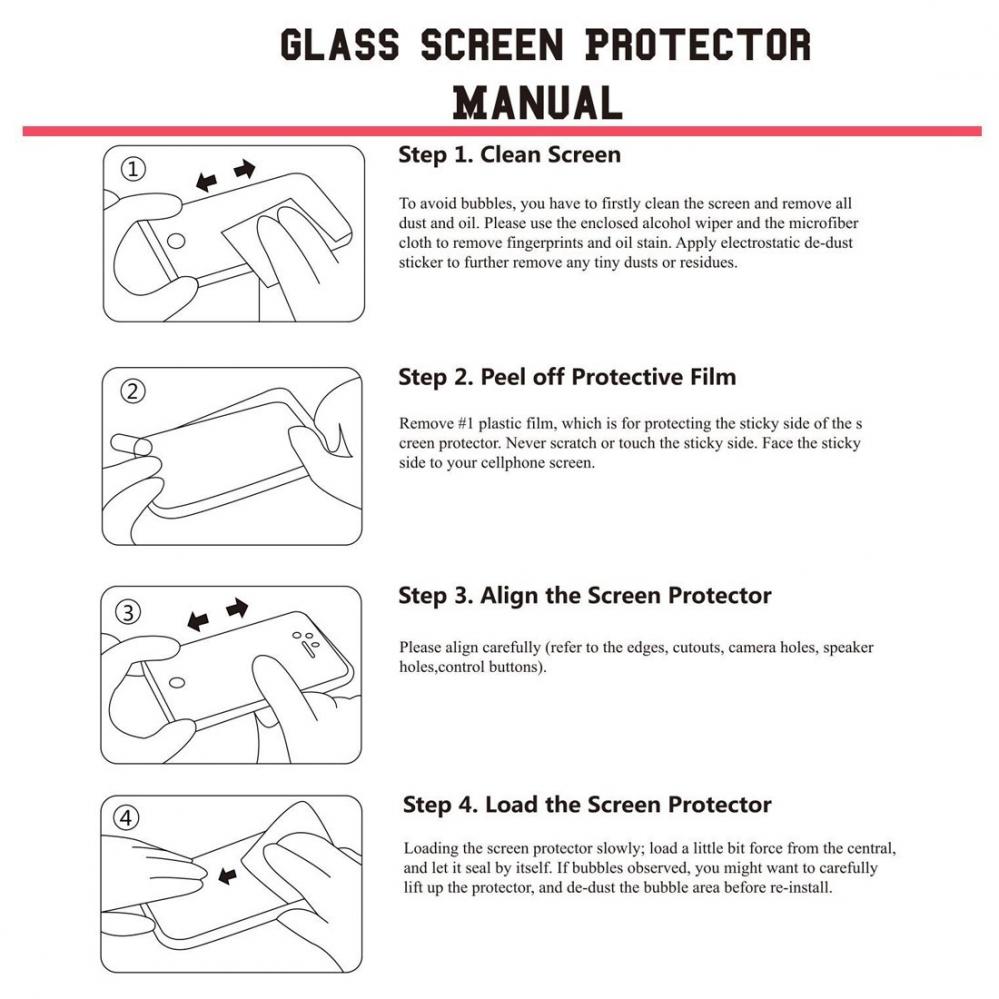 Skärmskydd med Svart ram för Huawei Mate 20-3D av härdat glas