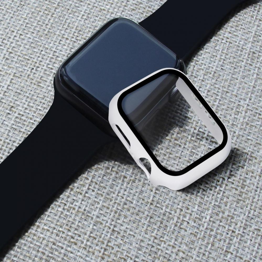  Displayskydd med ram fr Apple Watch serie 5 / 4 40mm av hrdat glas