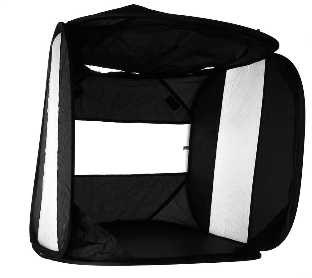 Svart ljustält för produktfotografering av smycken & glitter