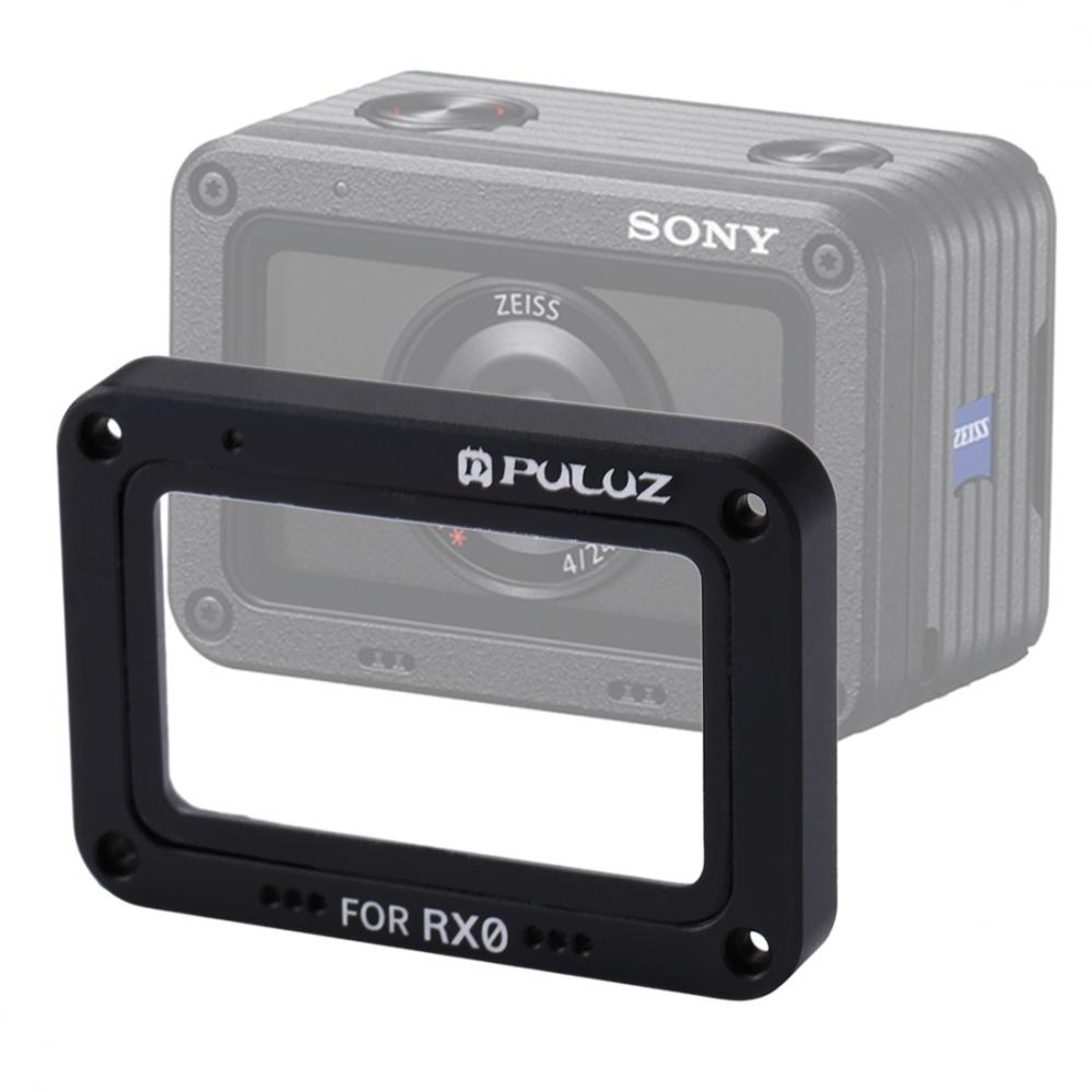 Svart Frontram och linsskydd för Sony RX0 - Puluz