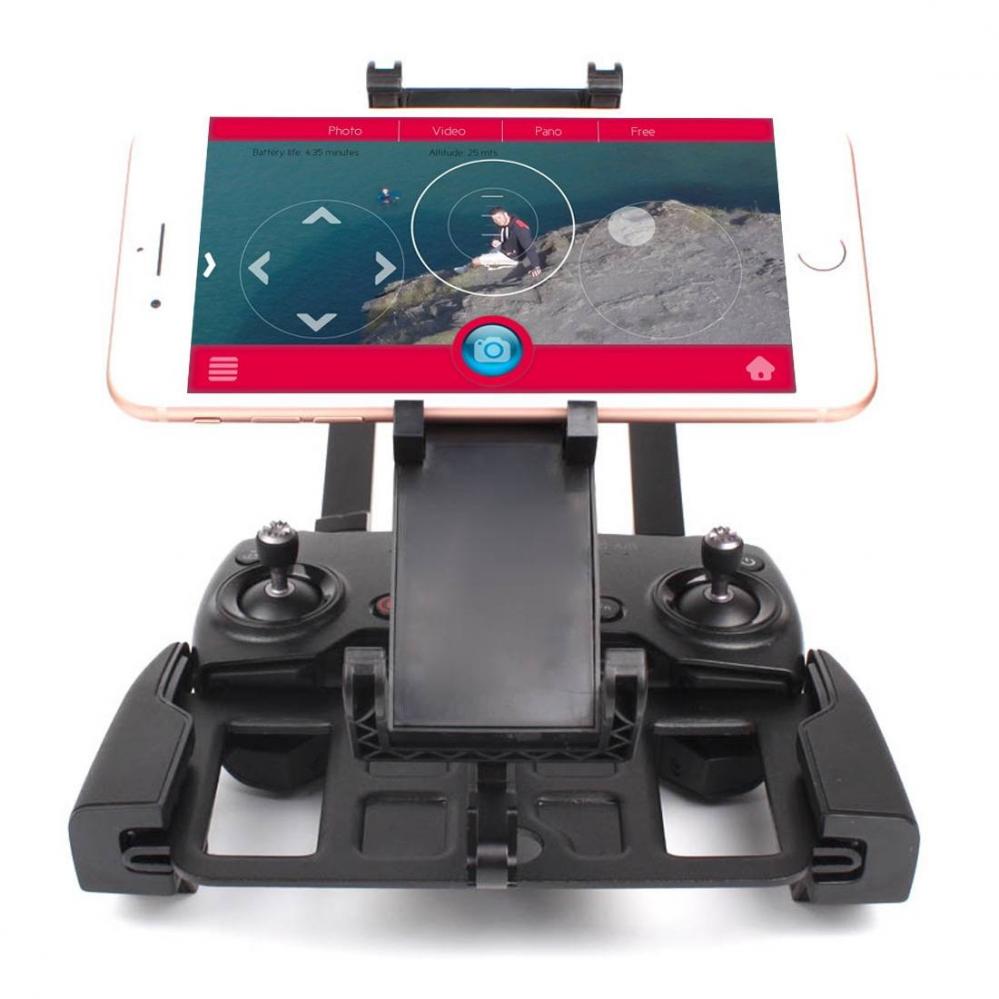 Roterbar mobil- & tabletthållare för DJI Mavic Pro / Air / Spark fjärrkontroll