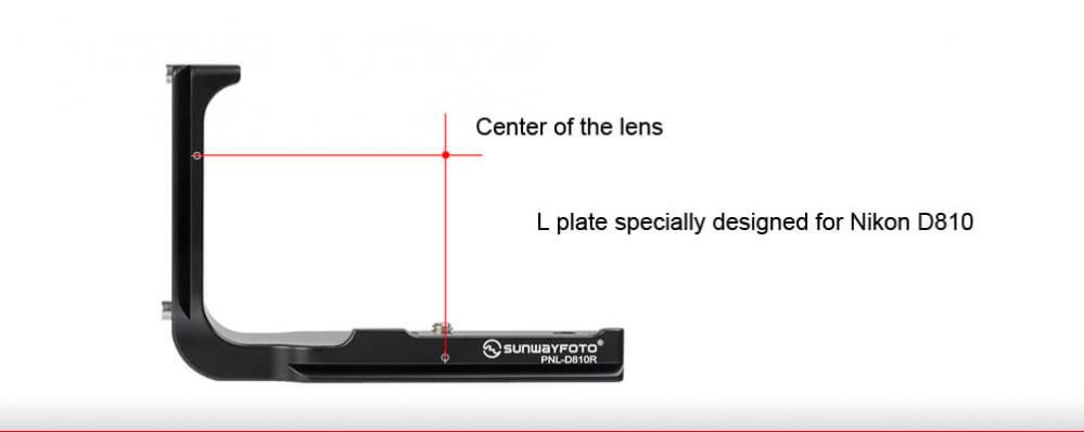 Sunwayfoto L-Bracket för Nikon D810/D800/D800E