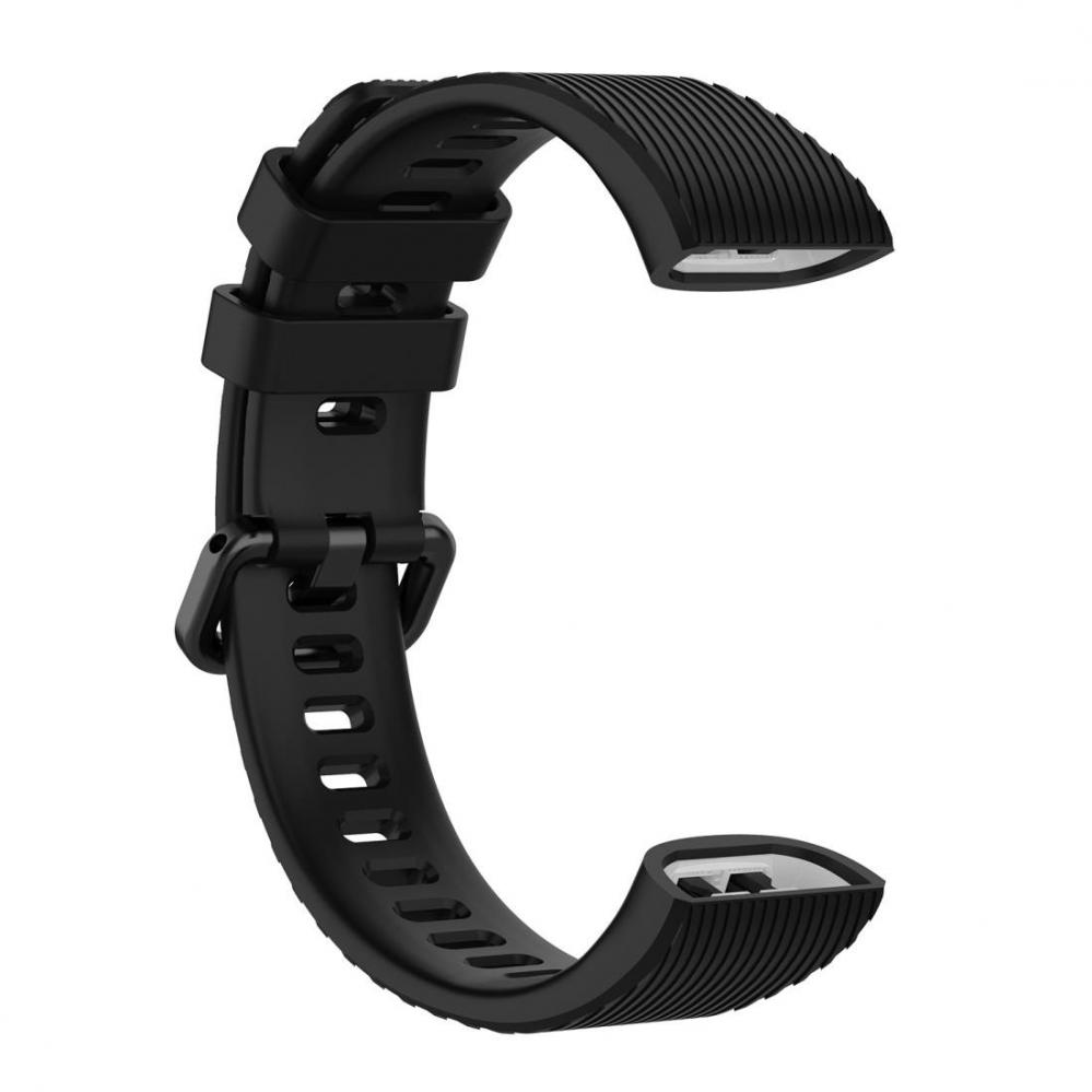  Armband för Huawei Band 3 Pro/ 4 Pro Svart silikon
