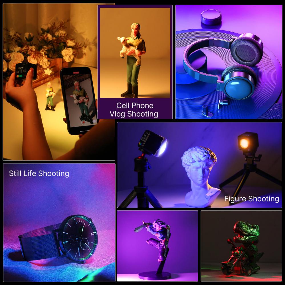 Ulanzi L2 RGB Led-belysning för filminspelning fotografering