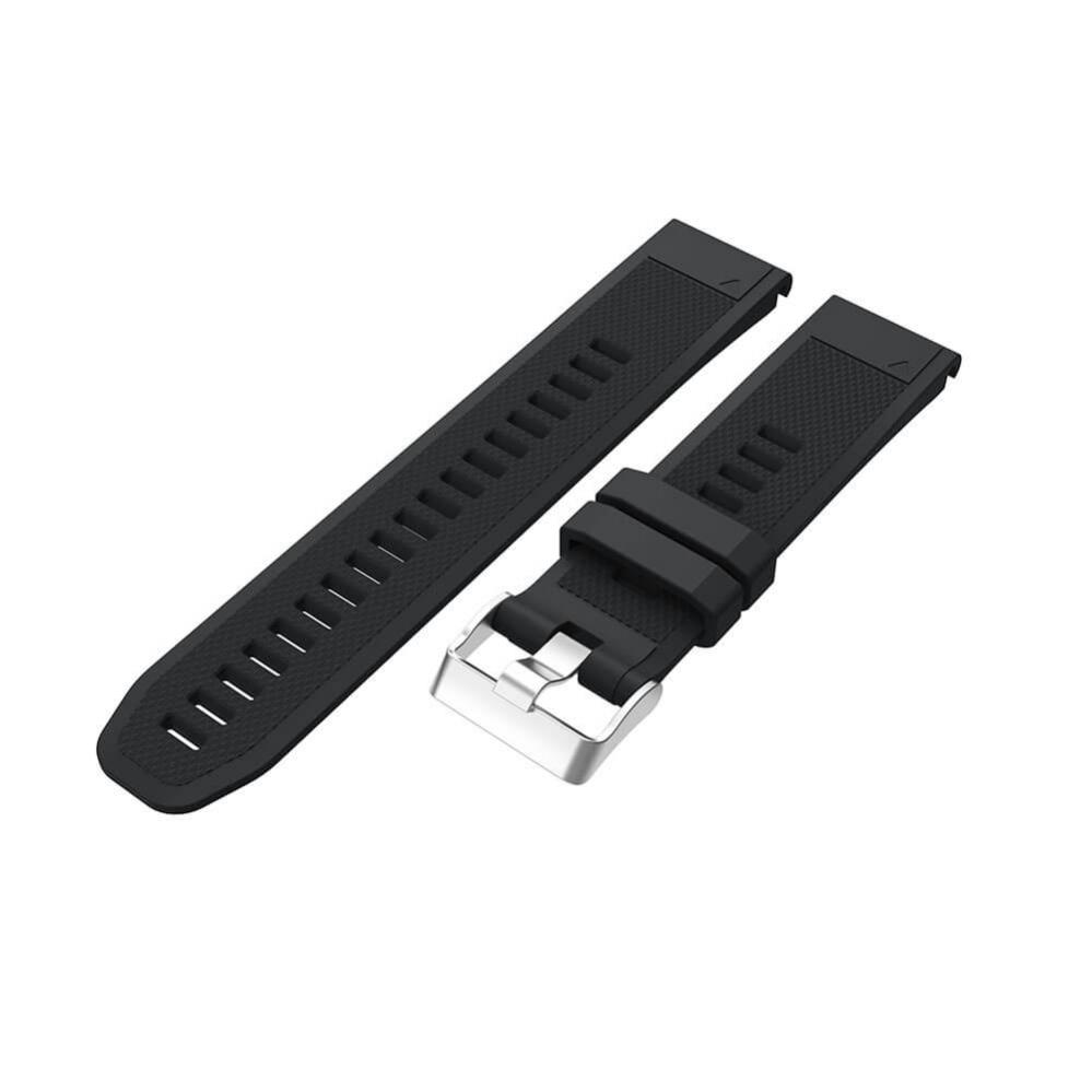 Silikonarmband Svart mönster för Garmin Fenix 5/5Pro/6/6Pro