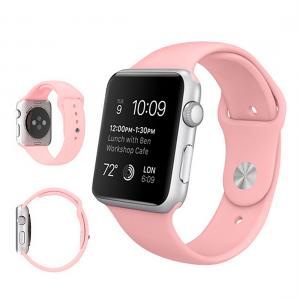  Armband för Apple Watch 38/40/41mm silikon Rosa