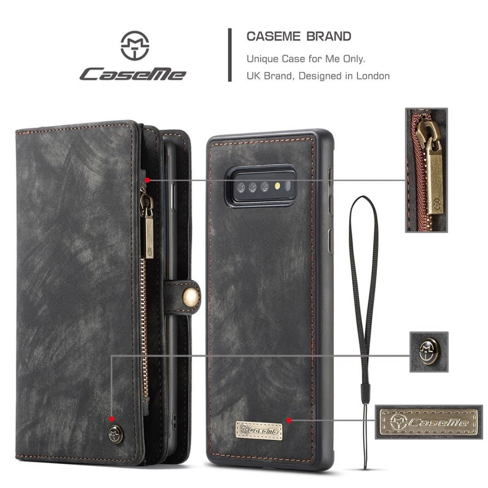  Plånboksfodral med magnetskal för Galaxy S10 Plus - CaseMe