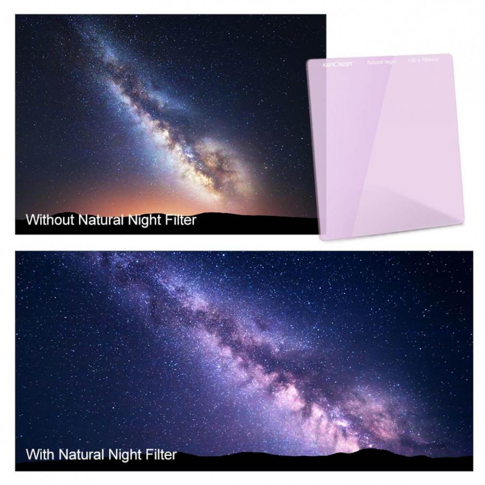 K&F Concept Clear-Night filter Nano-Coating optiskt glas 100mm systemet