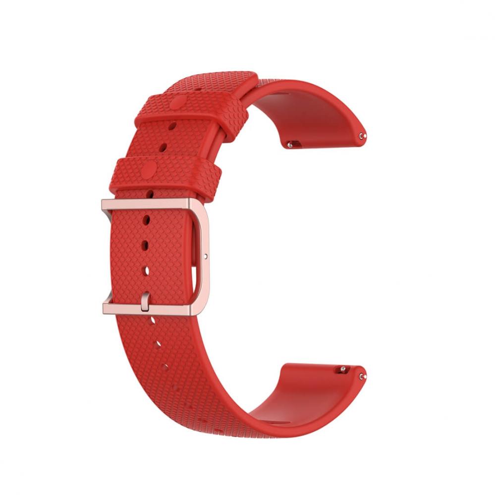  Silikonarmband Röd för Smartwatch 20mm Universal modell