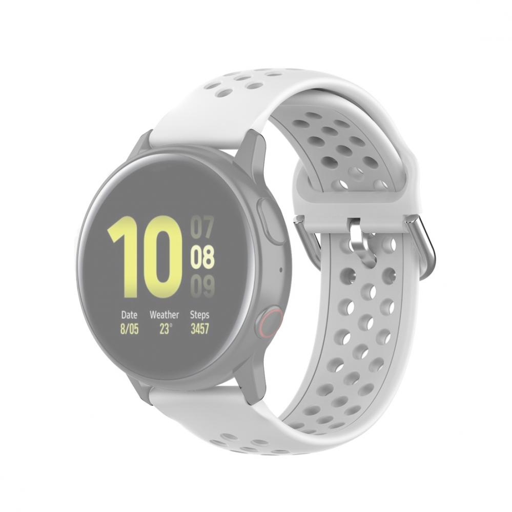 Silikonarmband för Smartwatch Vit 20mm Universal modell