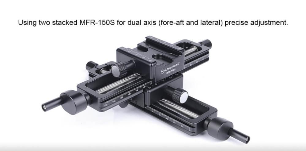  Sunwayfoto MFR-150S Makroslde/fokuseringsskena med hg precision