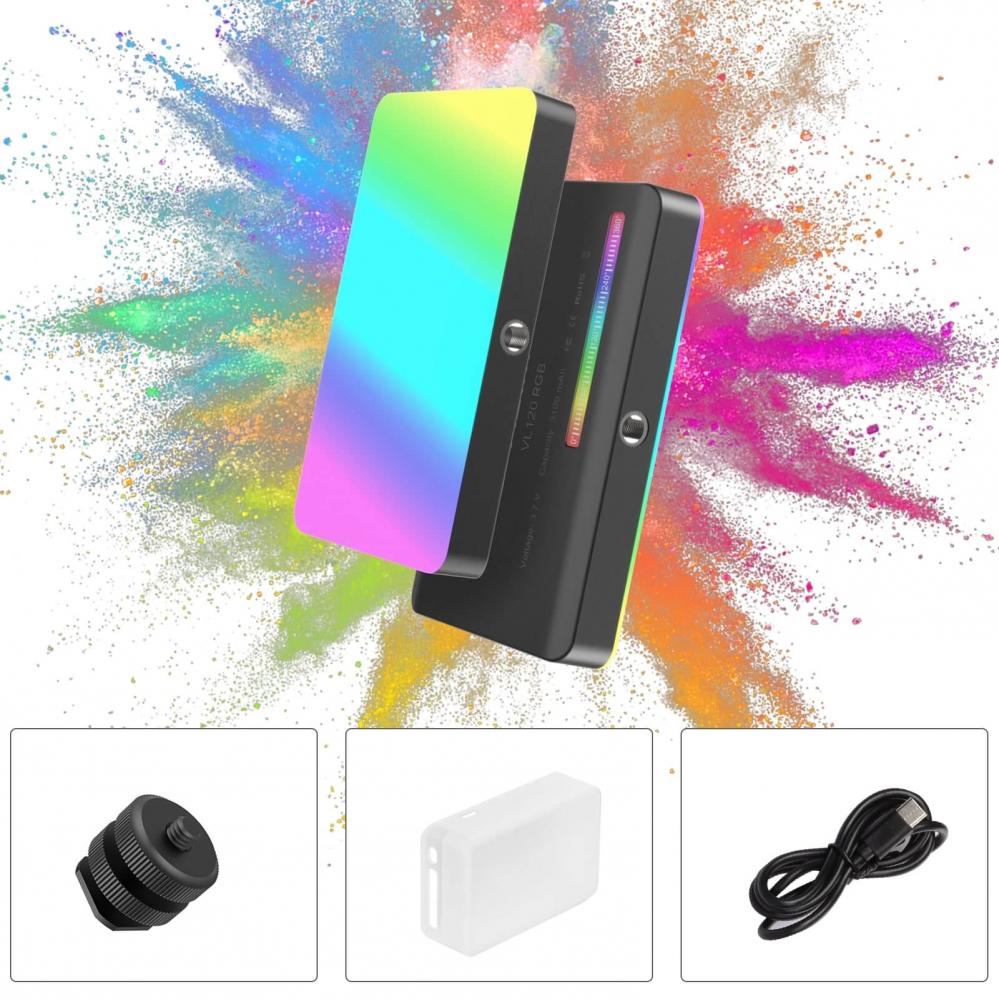 VIJIM RGB Videolampa för youtube vlog-inspelningar