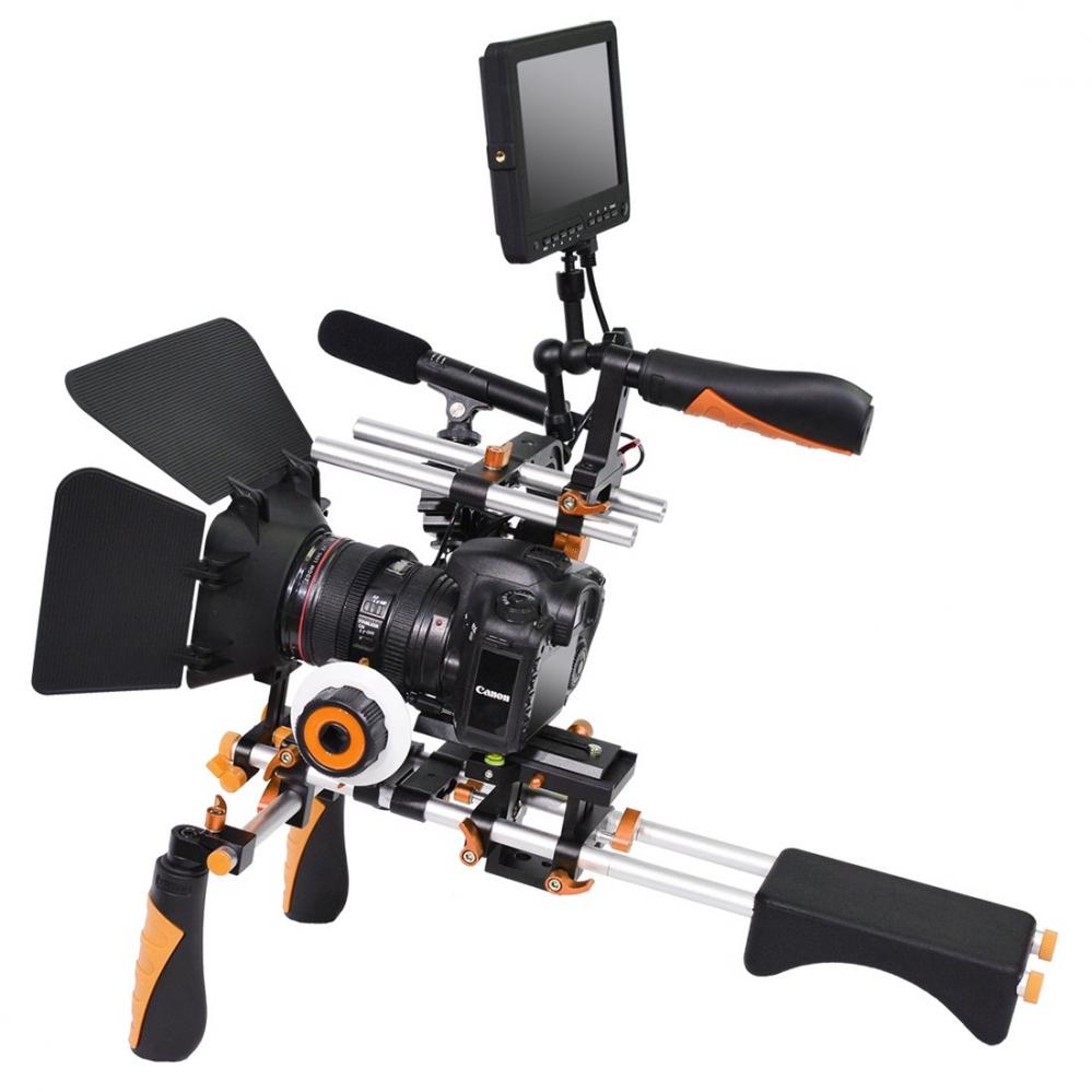 YELANGU C-formad axelmonteringssats för DSLR & Videokameror (orange)