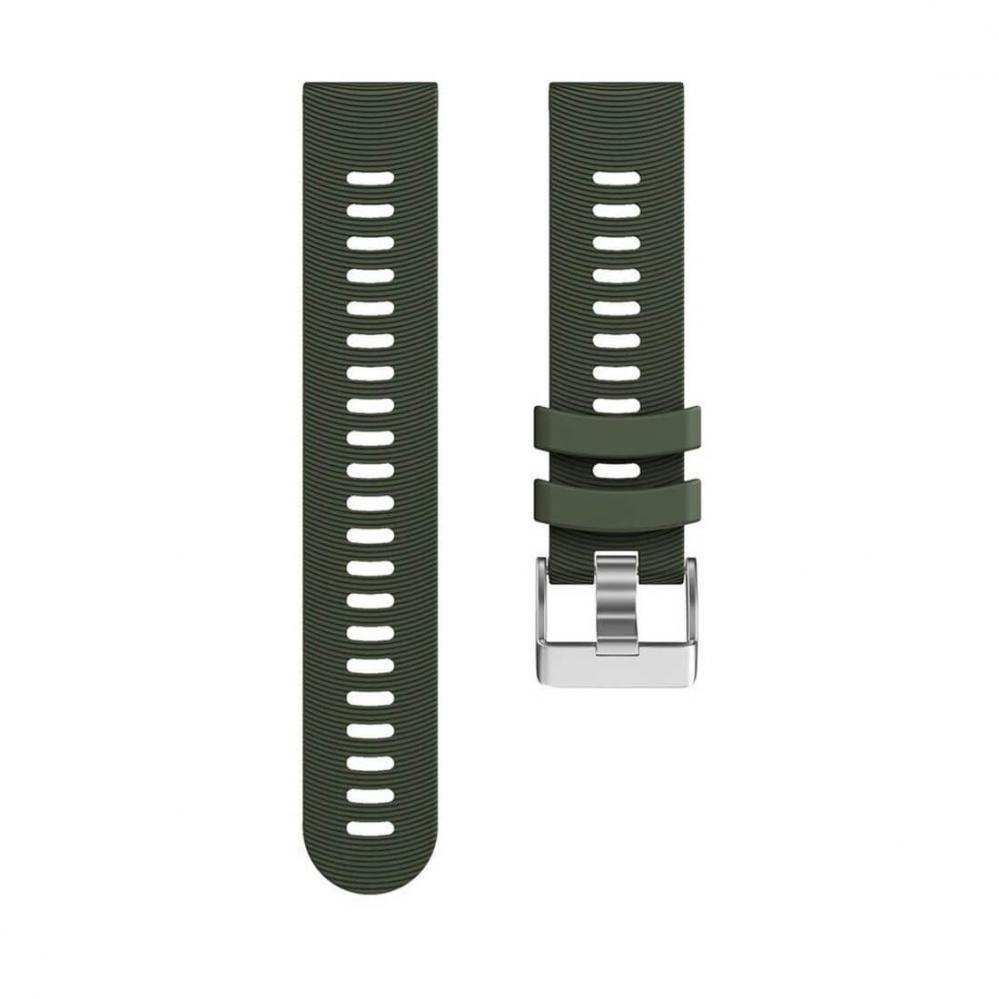 Silikonarmband Armegrön för Smartwatch Forerunner 245/645