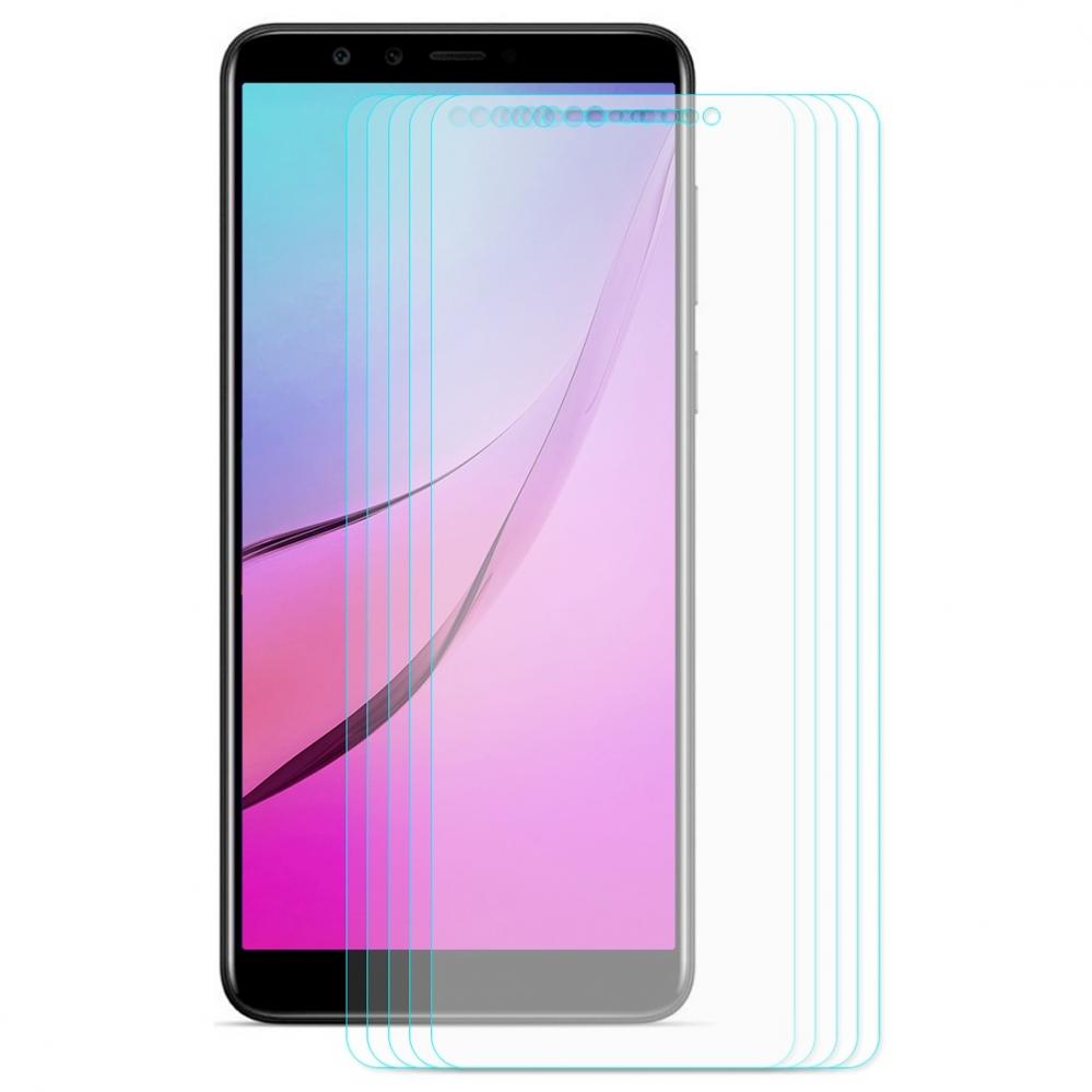  Skrmskydd fr Huawei Y9 5-pack av hrdat glas