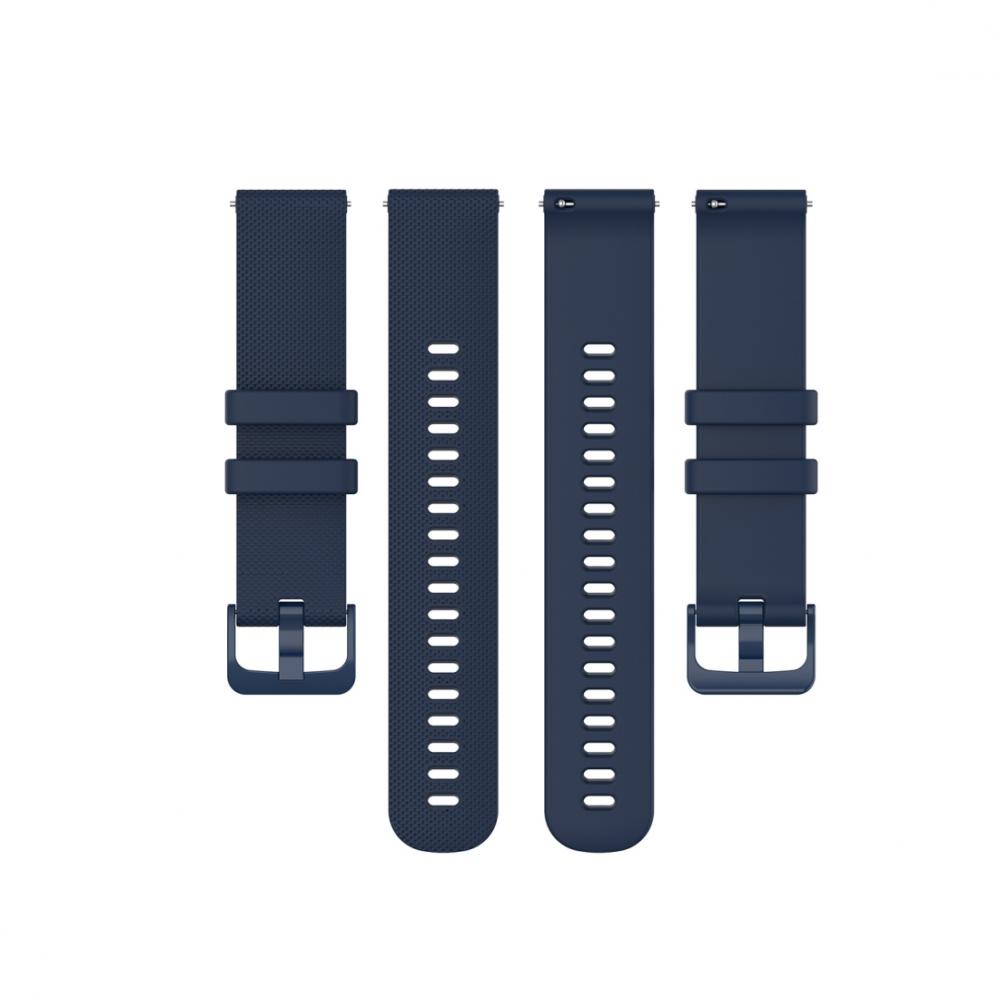 Silikonarmband Navyblå för 18mm Watch Garmin Vivoactive 4S