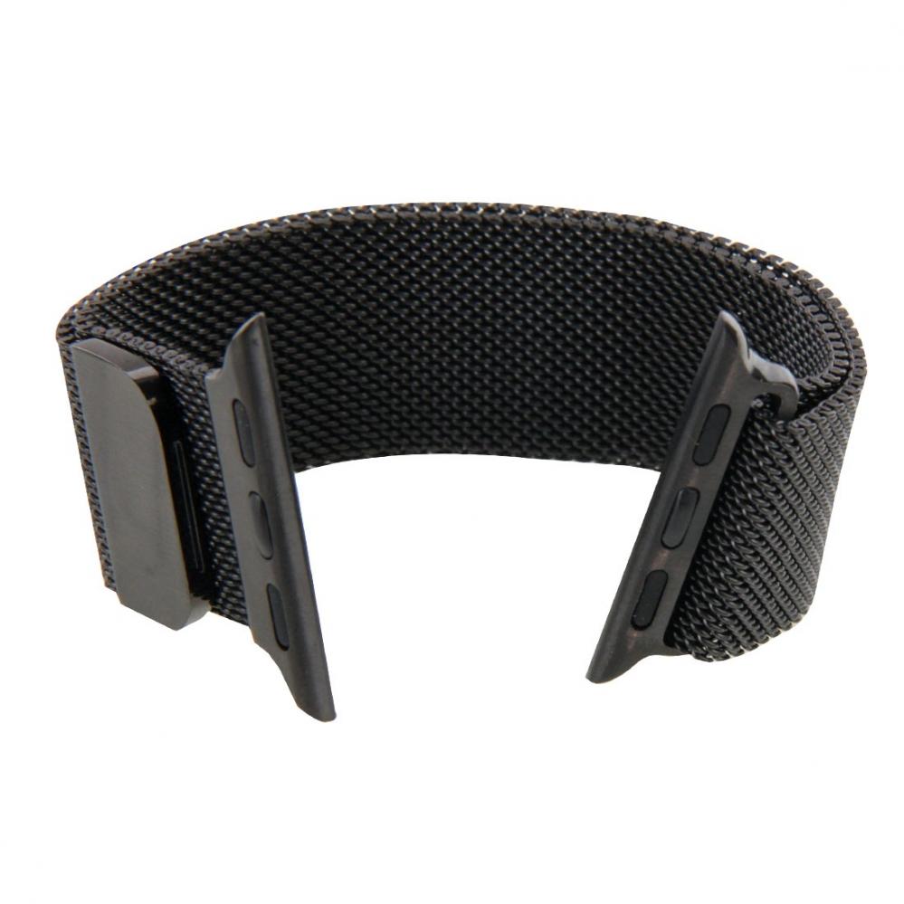  Metallarmband Milanese Loop Svart fr Apple Watch 42/44/45mm