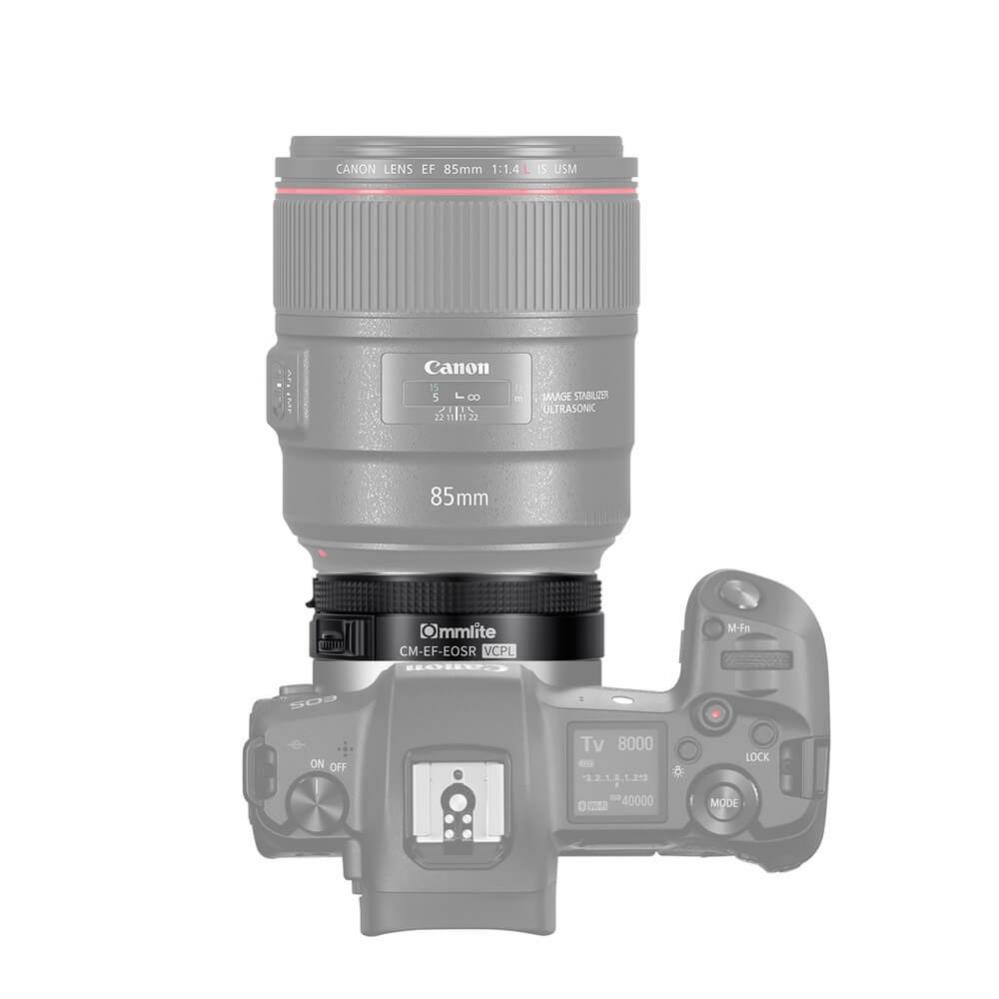  Commlite Objektivadapter elektr till Canon EF/EF-S fr Canon R Kamera CPL