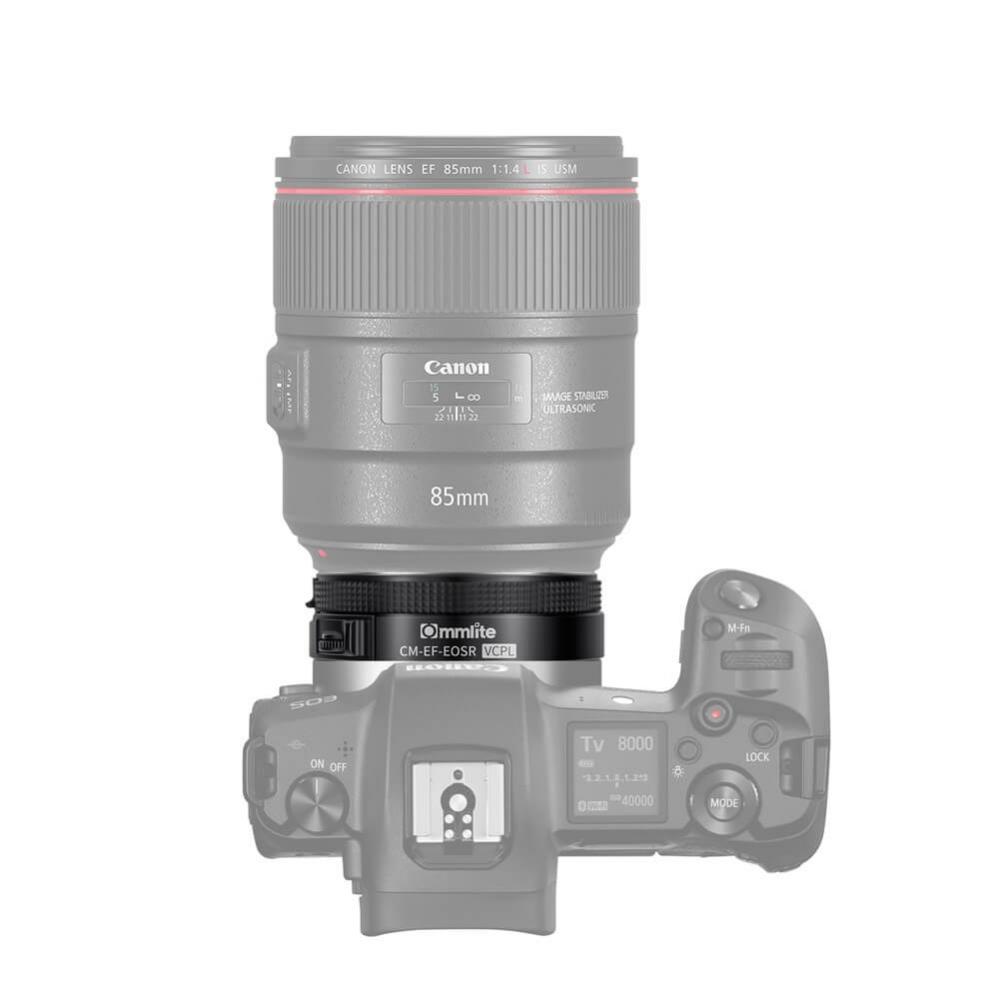 Commlite Objektivadapter elektr till Canon EF/EF-S för Canon R Kamera & CPL
