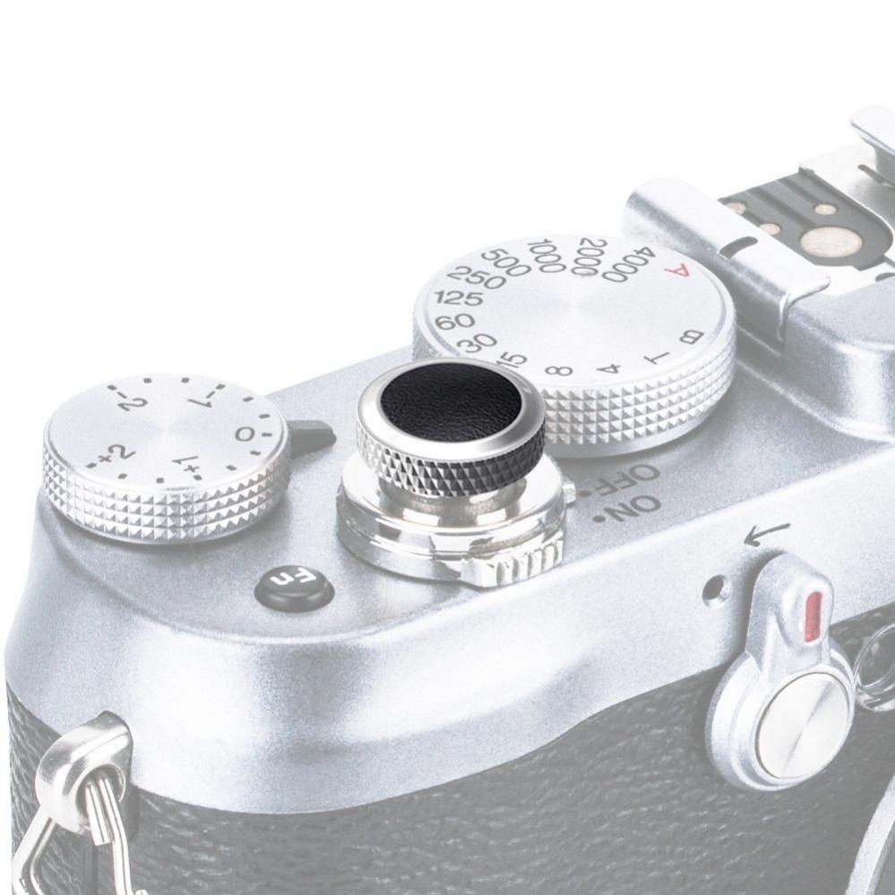 JJC Deluxe avtryckarknapp - Silver & Svart