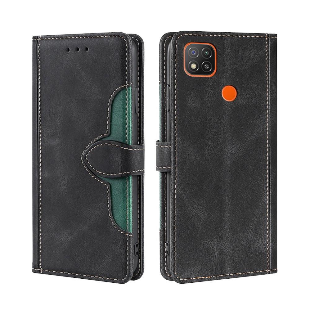 Plånboksfodral för Xiaomi Redmi 9C/Redmi 9C NFC Svart & Grön