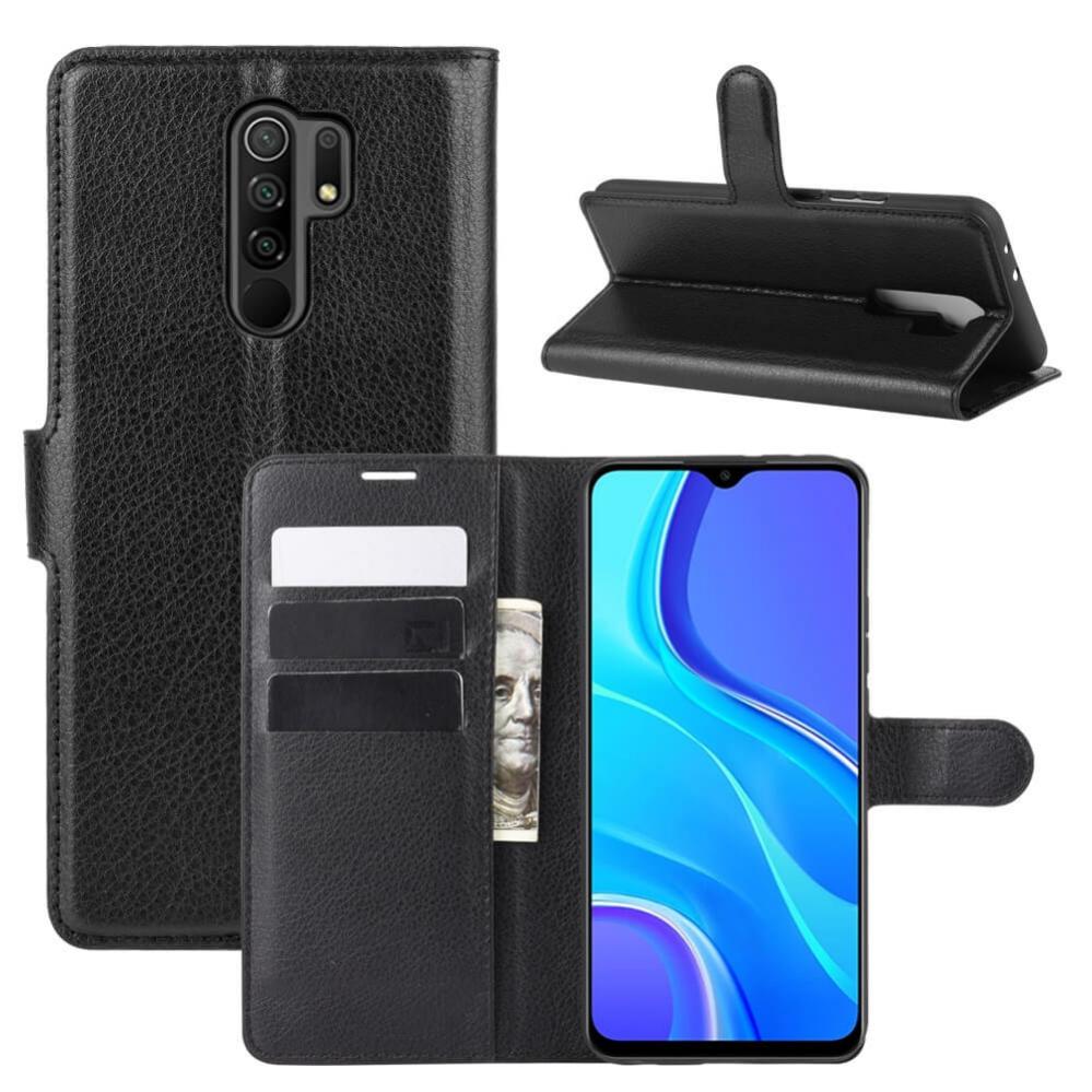  Plnboksfodral fr Xiaomi Redmi 9 Svart