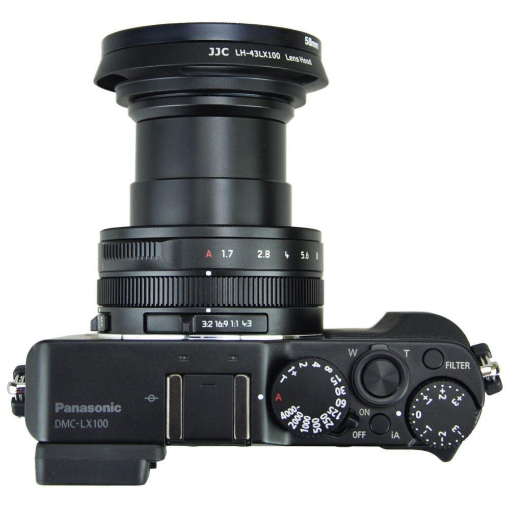  JJC Motljusskydd & 58mm adapter för Lumix-LX100, Leica D-Lux