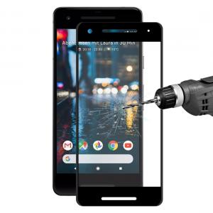  Skärmskydd med Svart ram för Google Pixel 2 av härdat glas