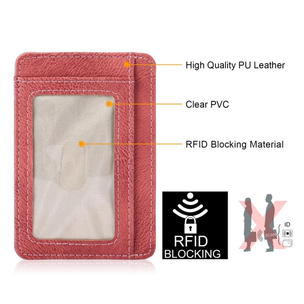 Plånbok med RFID-skydd och plats för ID-kort/ kreditkort