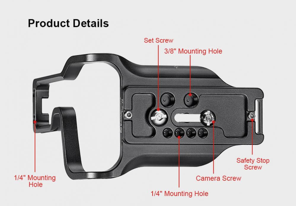 Sunwayfoto LBracket för Nikon Z9 Kamda