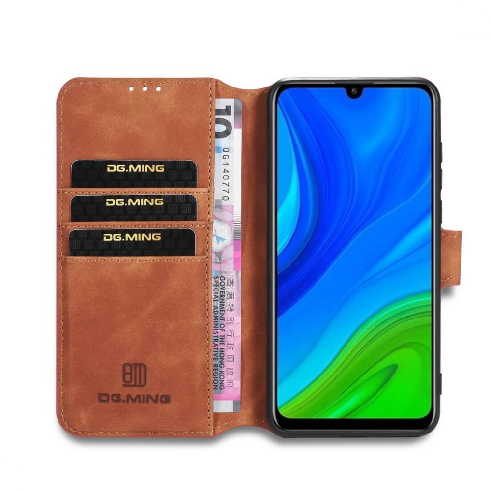  DG.MING Plnboksfodral fr Huawei P Smart (2020) Brun