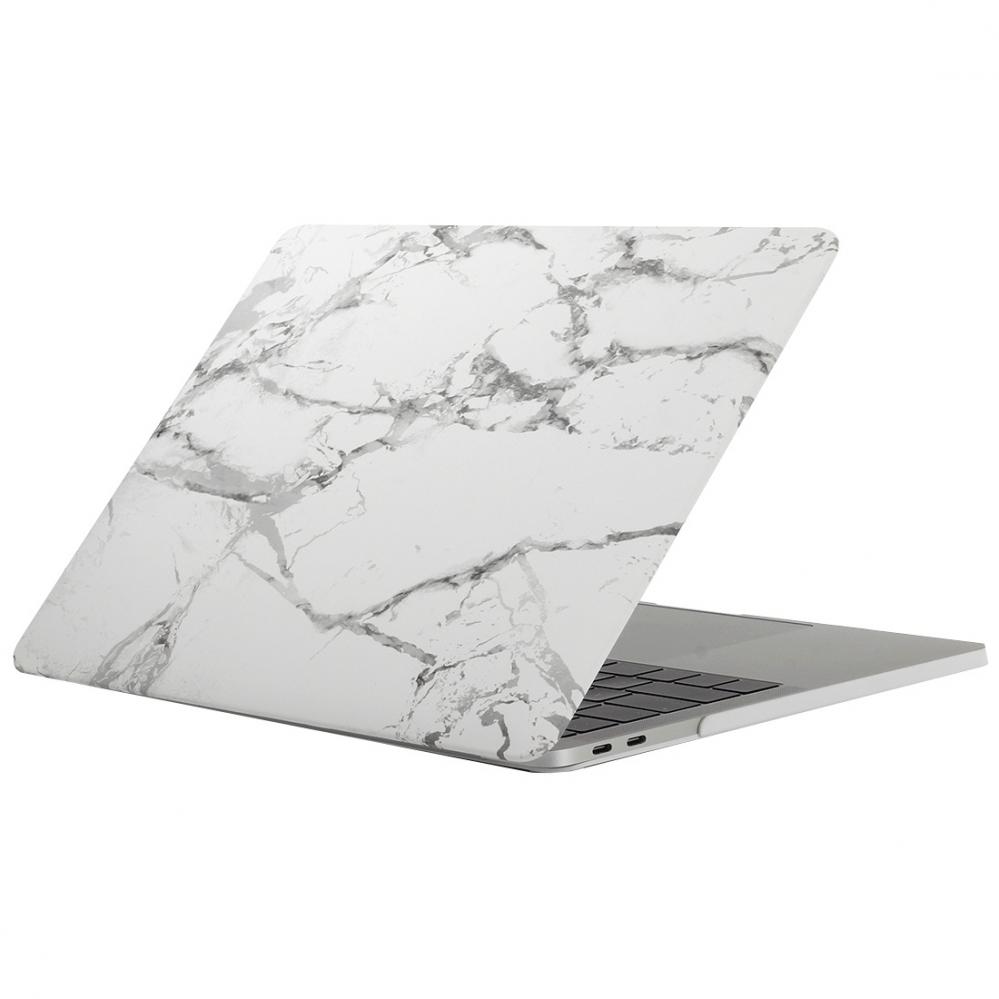  Skal för New Macbook Pro 13.3-tum - Marmor vit grå (A1706/A1708)
