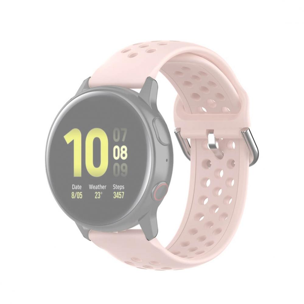 Silikonarmband för Smartwatch Rosa 20mm Universal modell