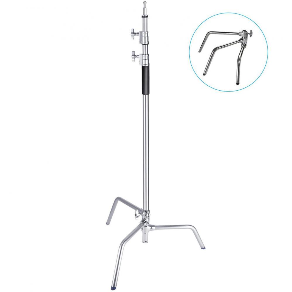 Studiostativ/ belysningsstativ C-Stand 340cm med avtagbara ben