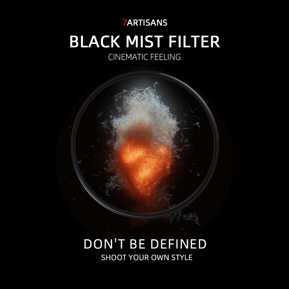 7Artisans Black Mist 1/4 Filter optiskt glas AGC