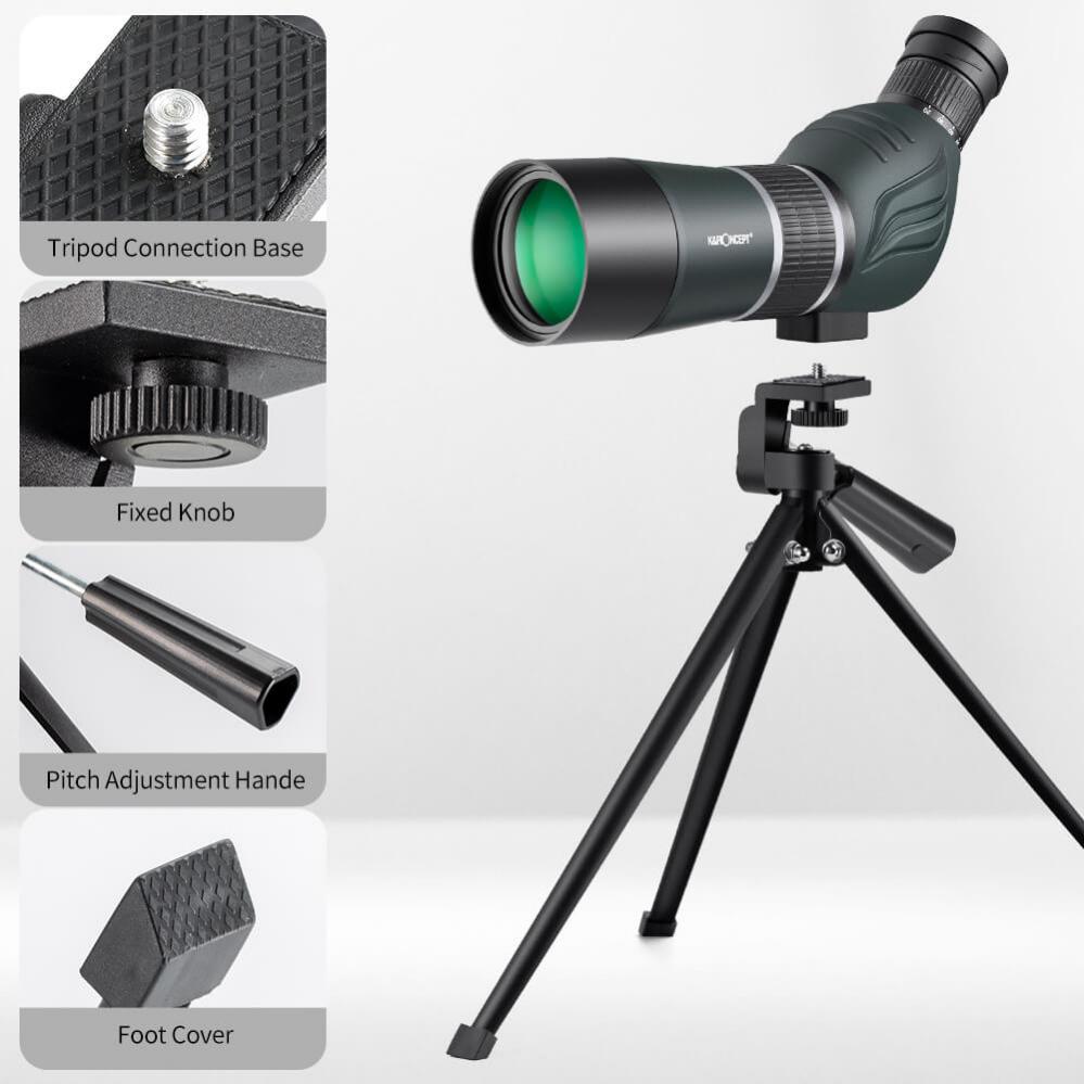  K&F Concept Spottingscope/Telescope 20-60x Linslock saknas