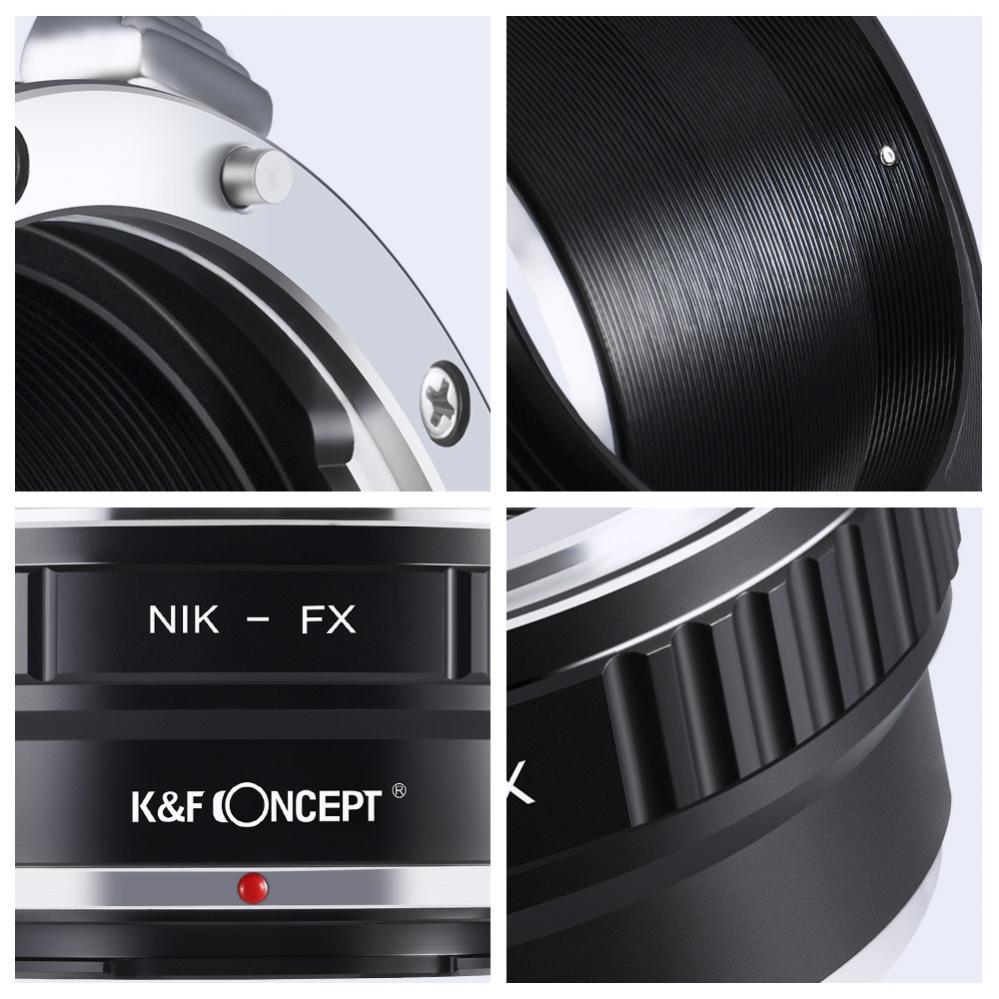 K&F Objektivadapter till Nikon F objektiv för Fujifilm X kamerahus