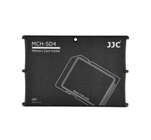  JJC Minneskorthållare svart för 4xSD kreditkortformat